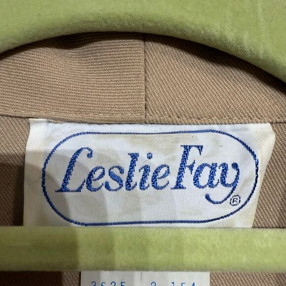 Leslie Fay Tan Vintage Midi Dress Sz 12 - Picture 6 of 14